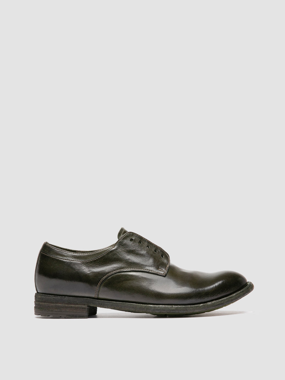 LEXIKON 012 - Green Leather Derby Shoes