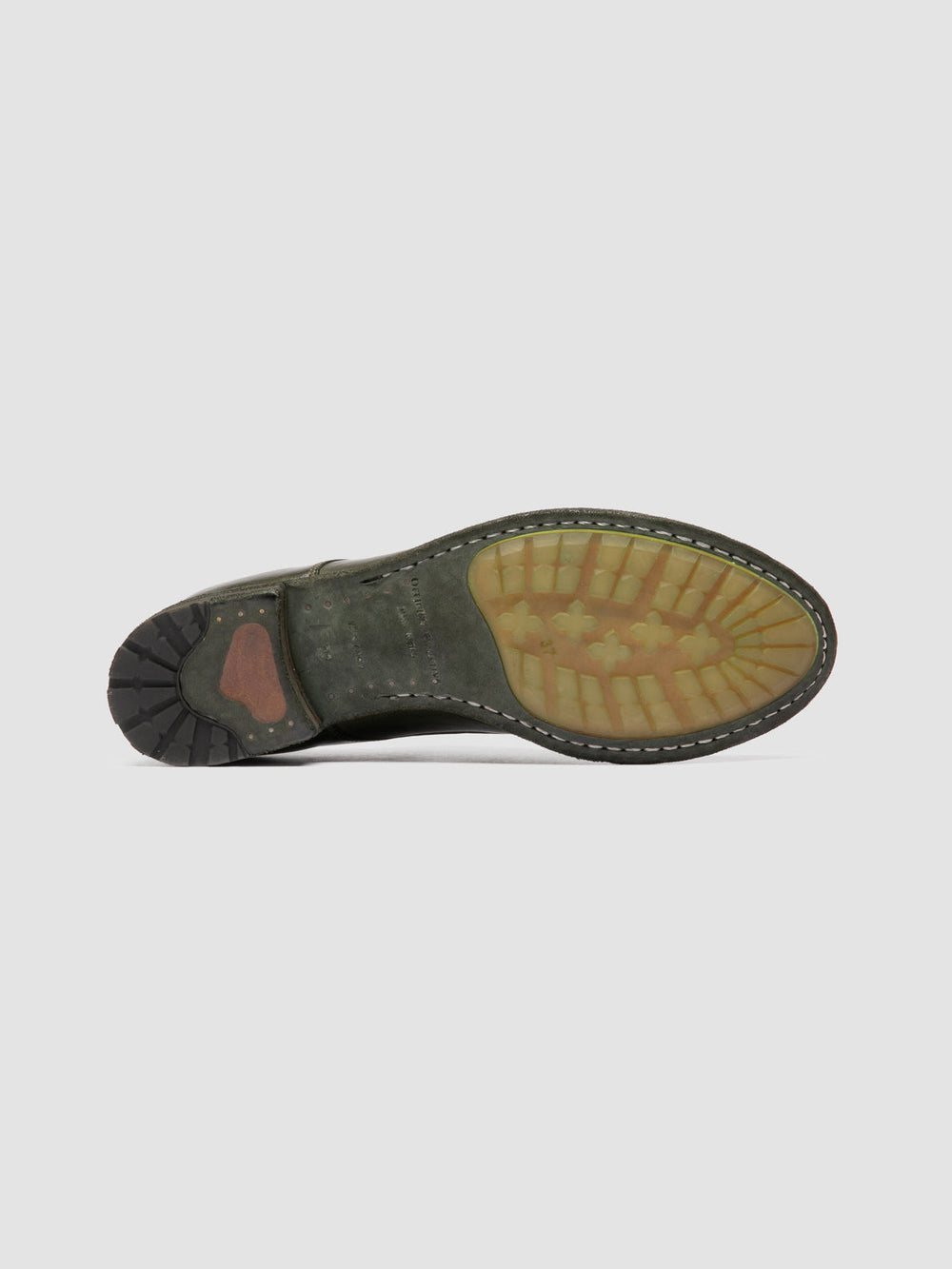 LEXIKON 012 - Green Leather Derby Shoes - Image 5