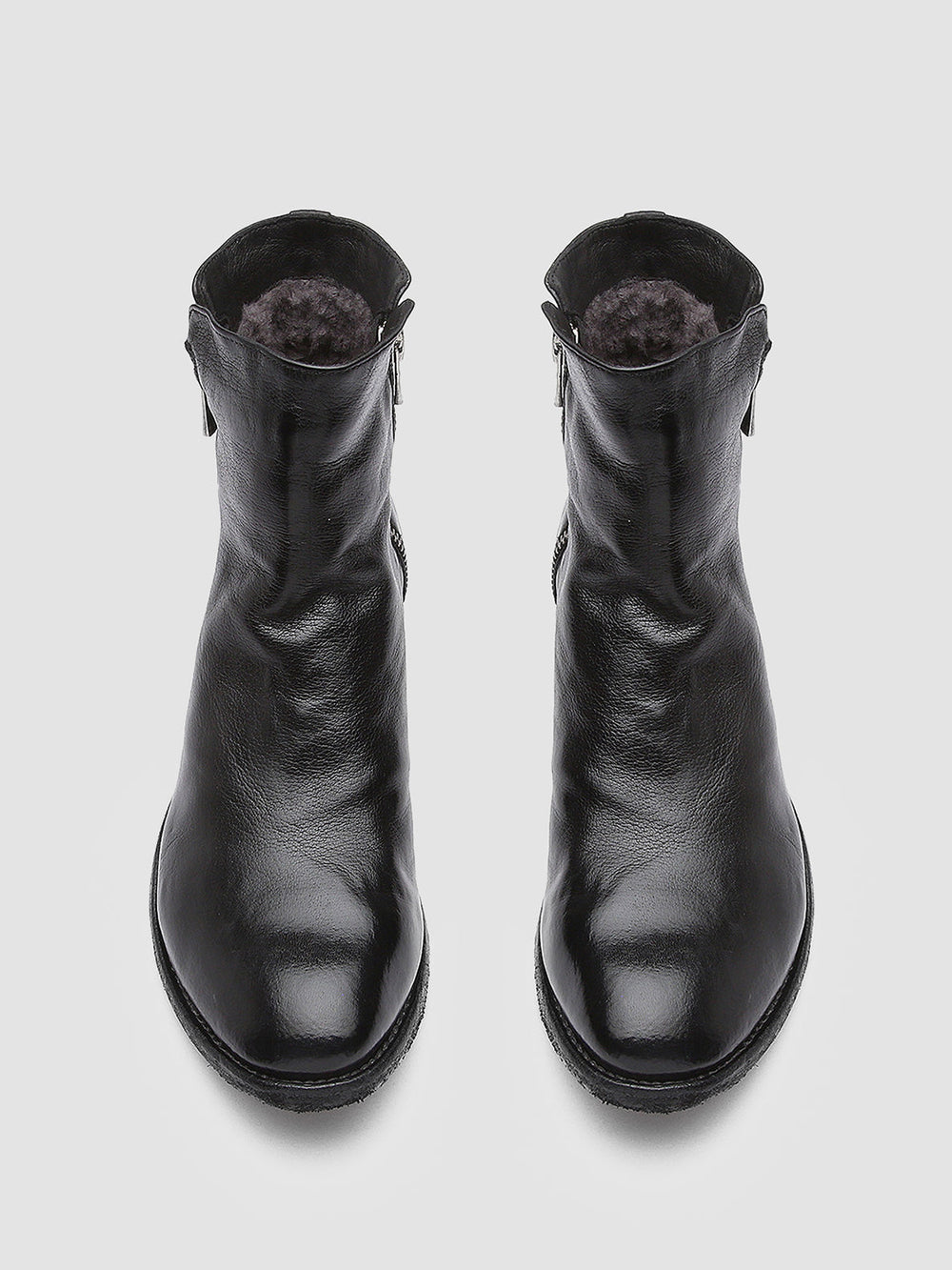 LEXIKON 097 - Black Leather Booties - Image 2