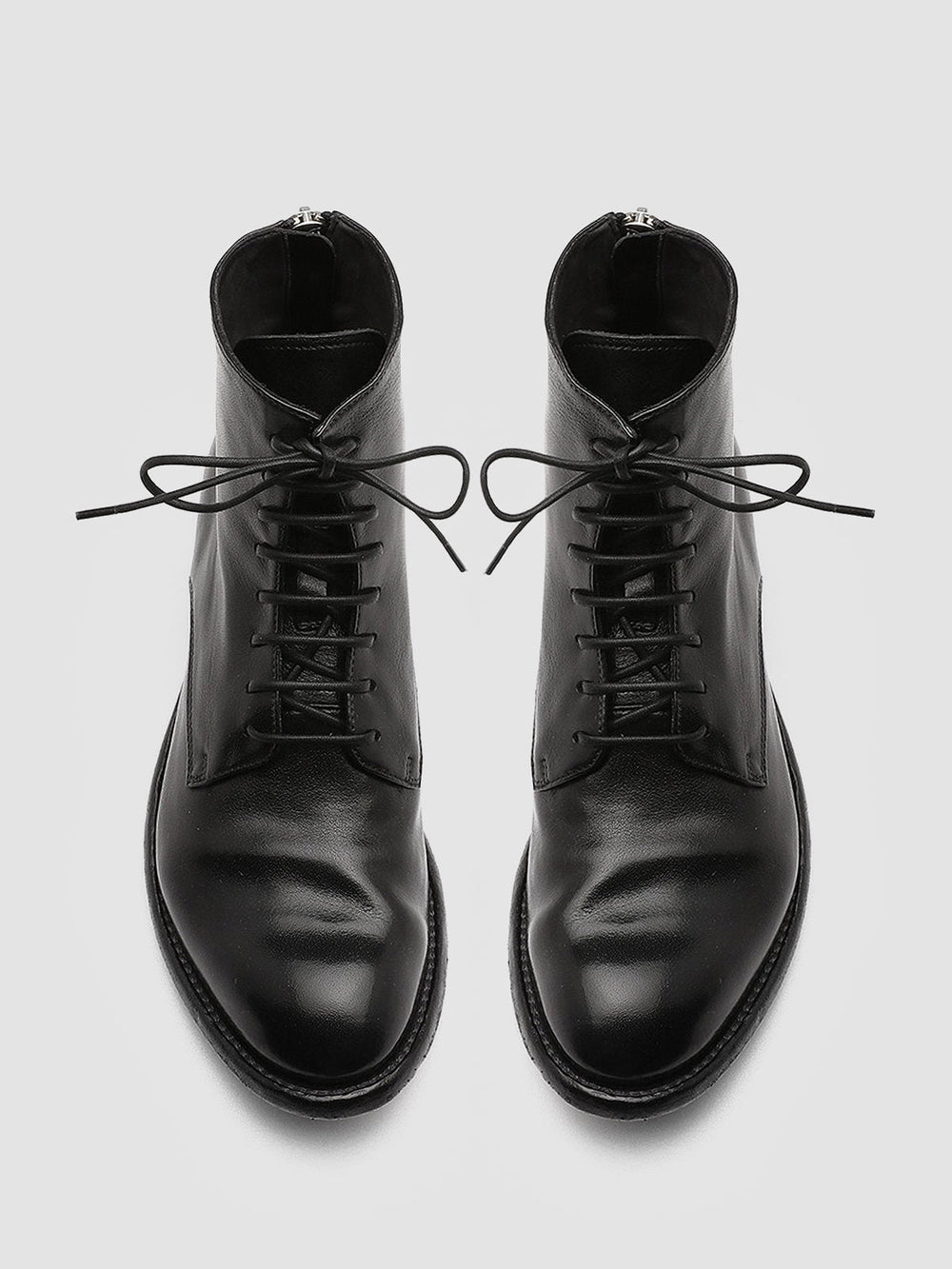 LEXIKON 123 - Black Zipped Leather Ankle Boots - Image 2