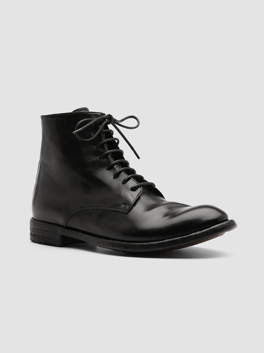 LEXIKON 123 - Black Zipped Leather Ankle Boots - Image 3