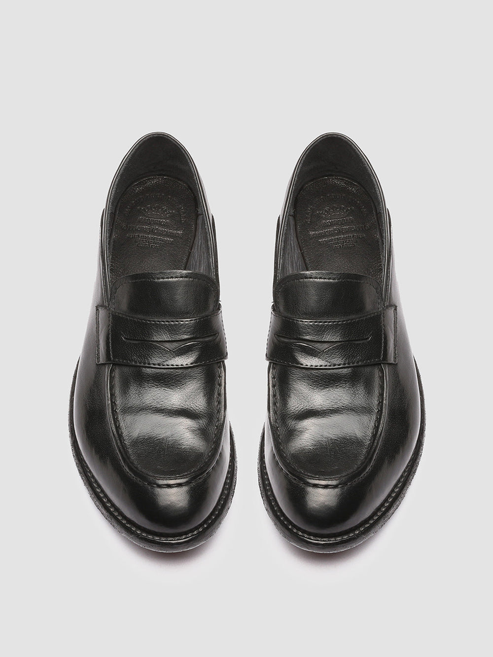 LEXIKON 140 - Black Leather Penny Loafers - Image 2