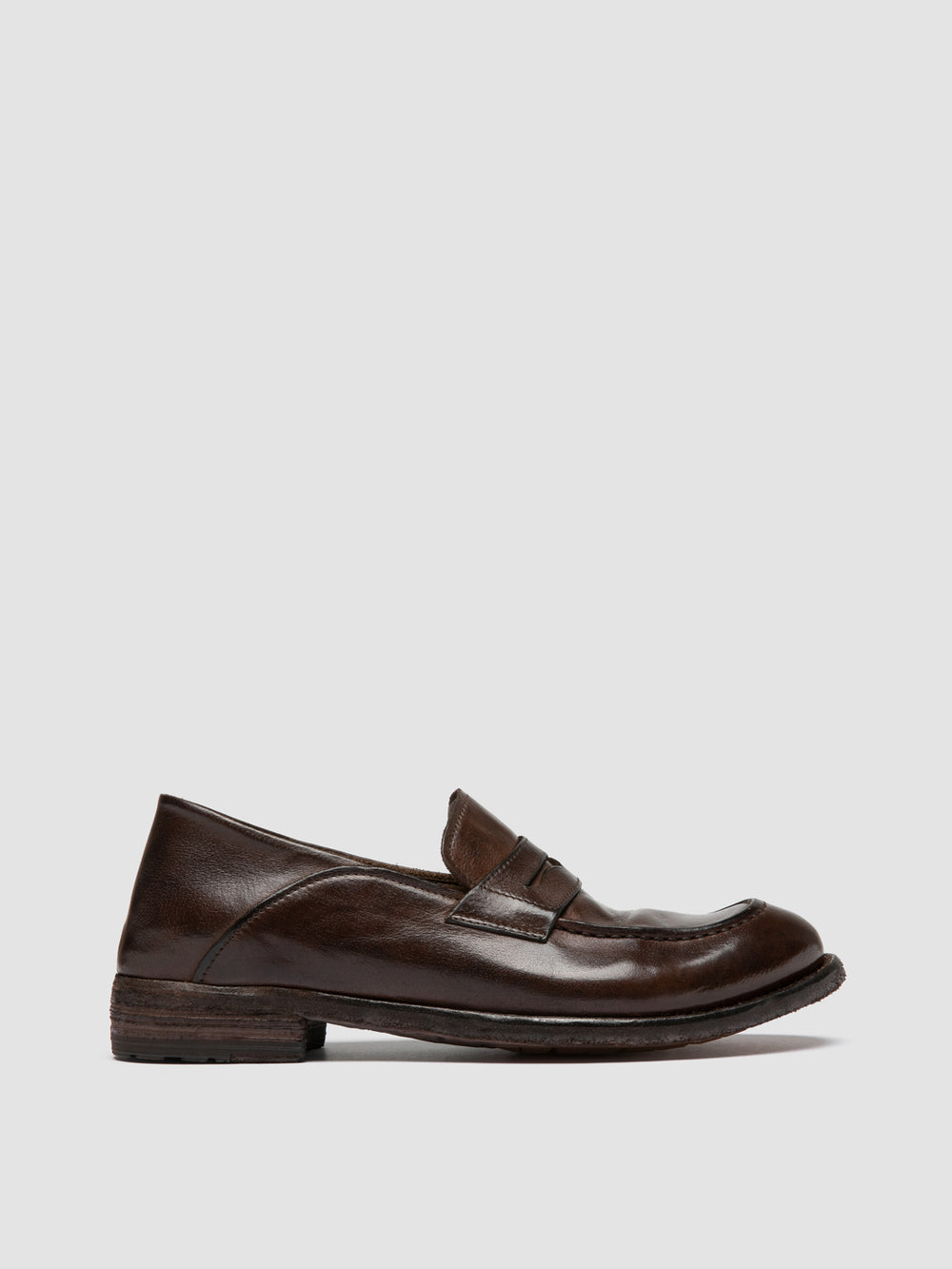 LEXIKON 140 - Dark Brown Leather Penny Loafers