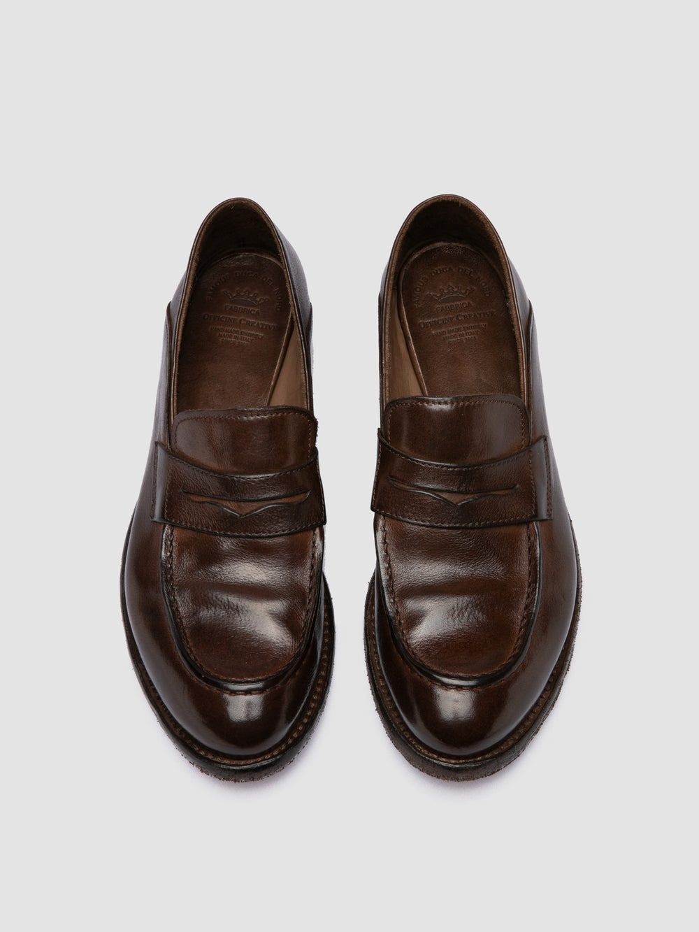 LEXIKON 140 - Dark Brown Leather Penny Loafers - Image 2