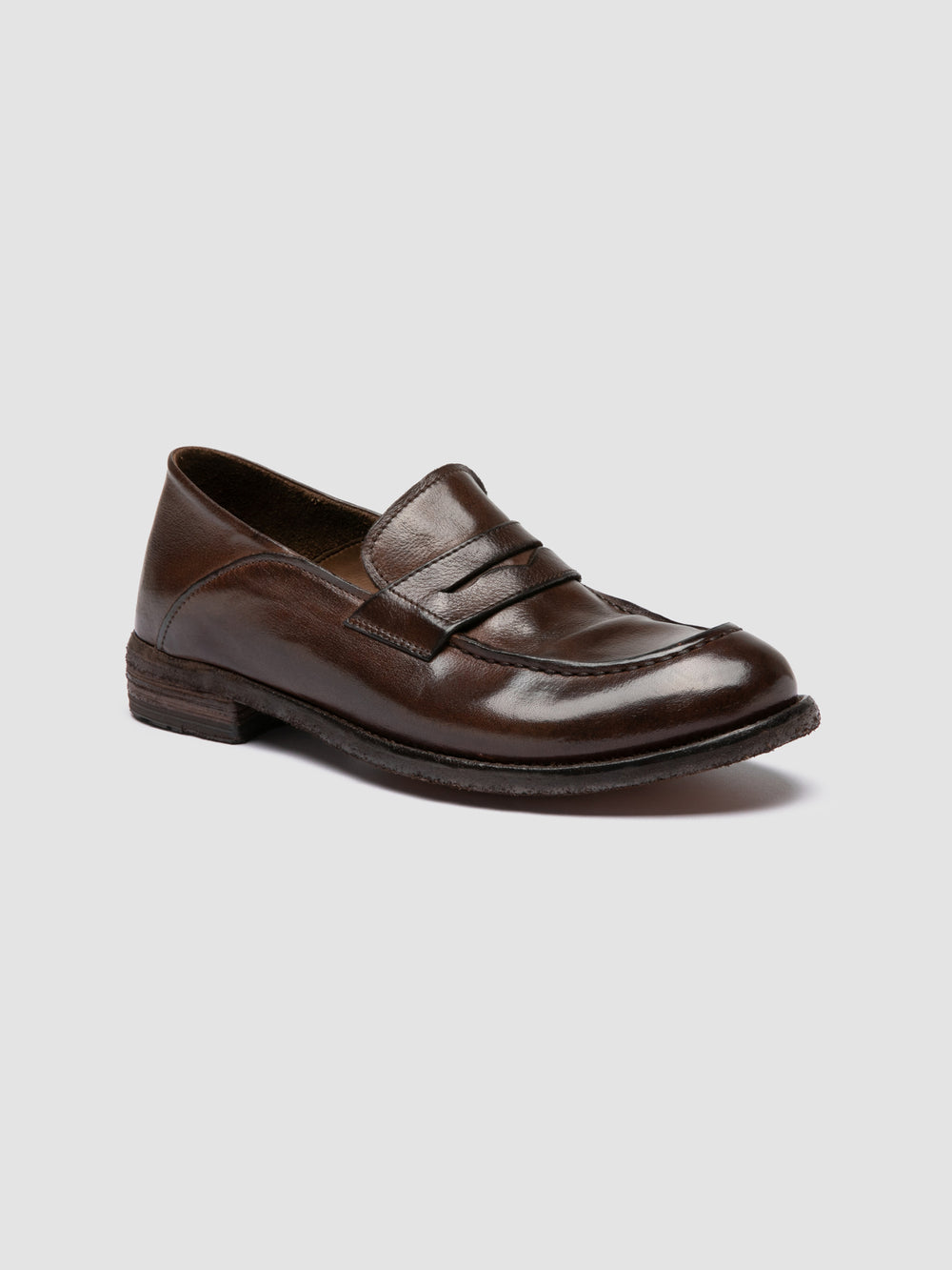 LEXIKON 140 - Dark Brown Leather Penny Loafers - Image 3
