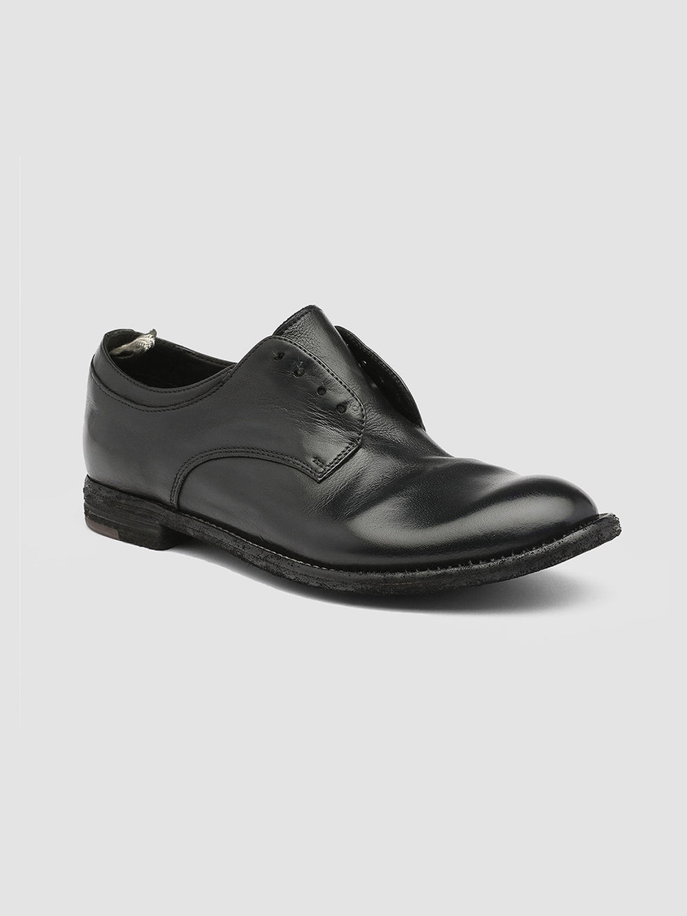 LEXIKON 501 - Black Leather Derby Shoes - Image 3