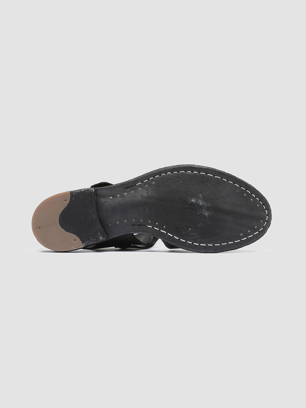 LEXIKON 536 - Black Leather Sandals - Image 5