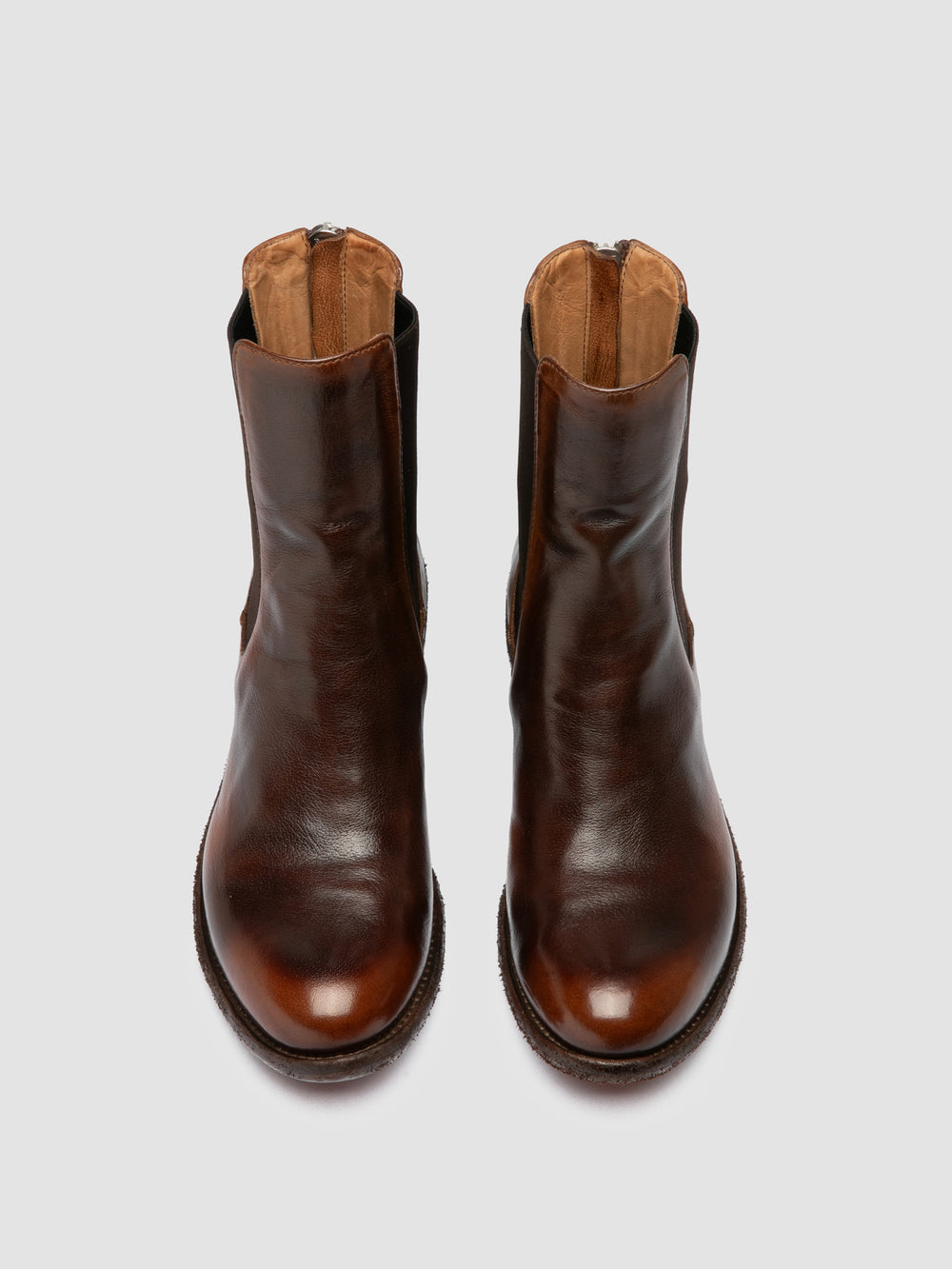 LISON 017 - Brown Leather Chelsea Boots - Image 2