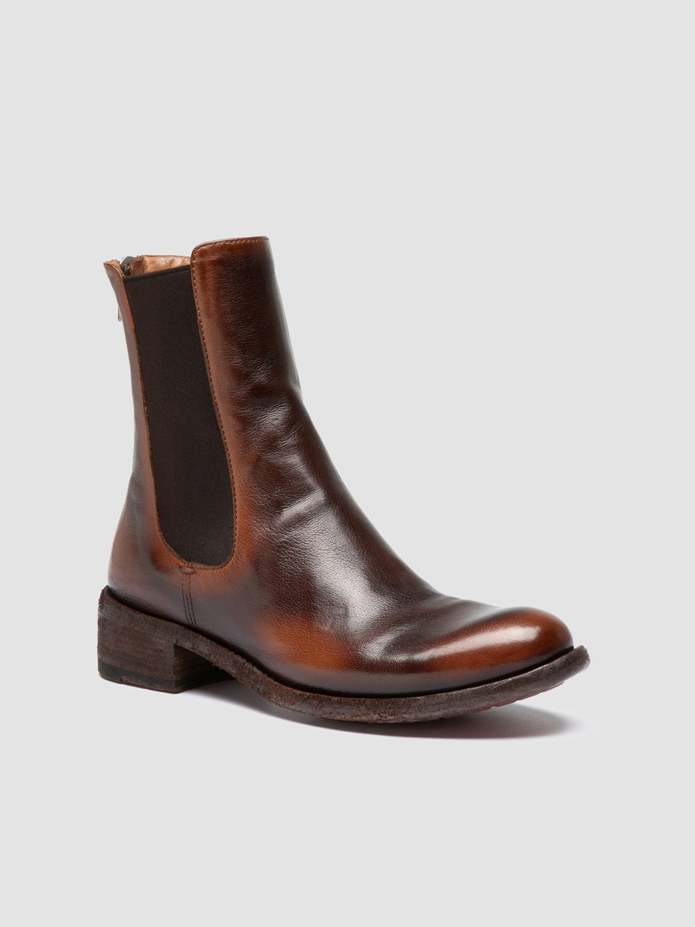 LISON 017 - Brown Leather Chelsea Boots - Image 3