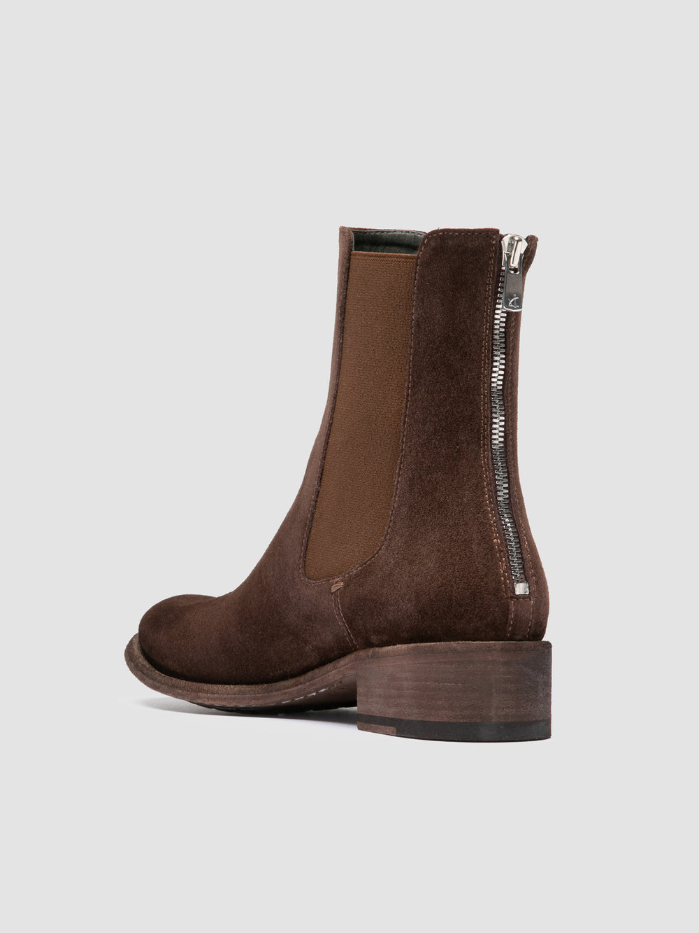 LISON 017 - Brown Suede Chelsea Boots - Image 4