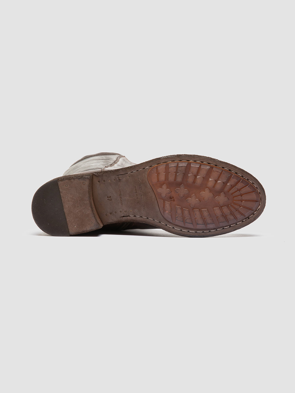LISON 035 - Brown Stretch Leather Boots - Image 5