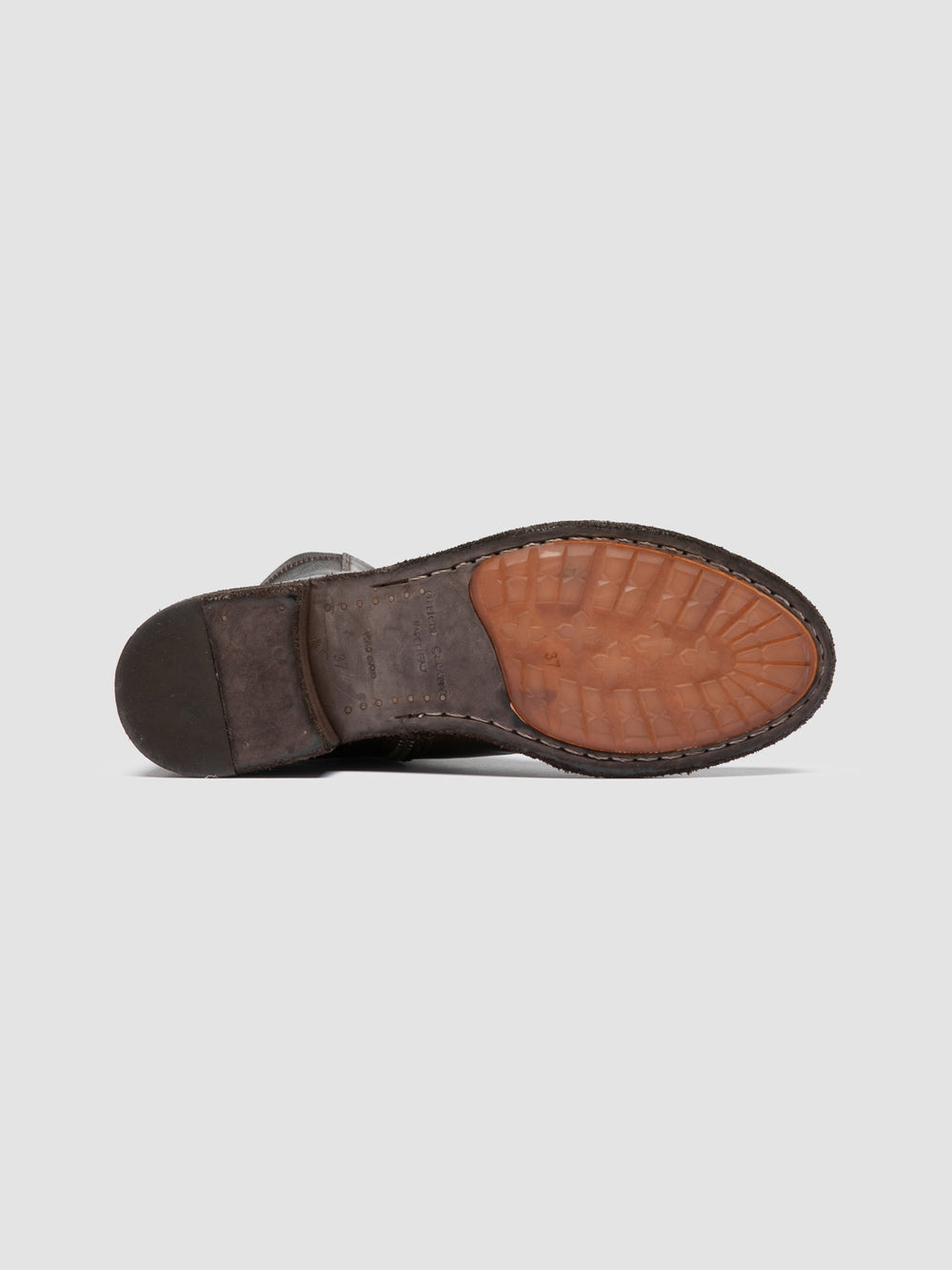 LISON 041 - Brown Leather Zipped Boots - Image 5