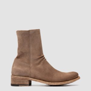 LISON 041 - Brown Suede Ankle Boots