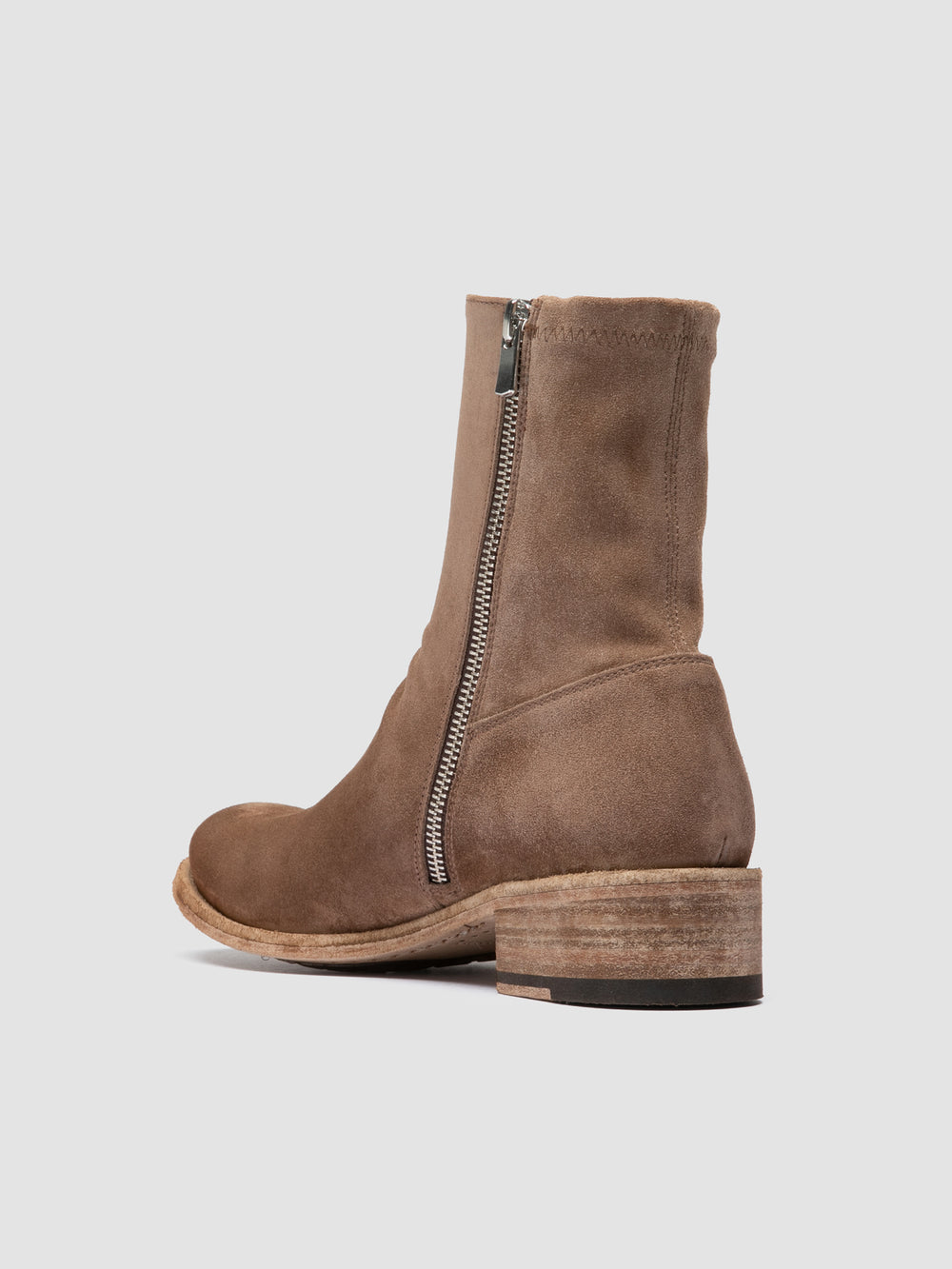 LISON 041 - Brown Suede Ankle Boots - Image 4