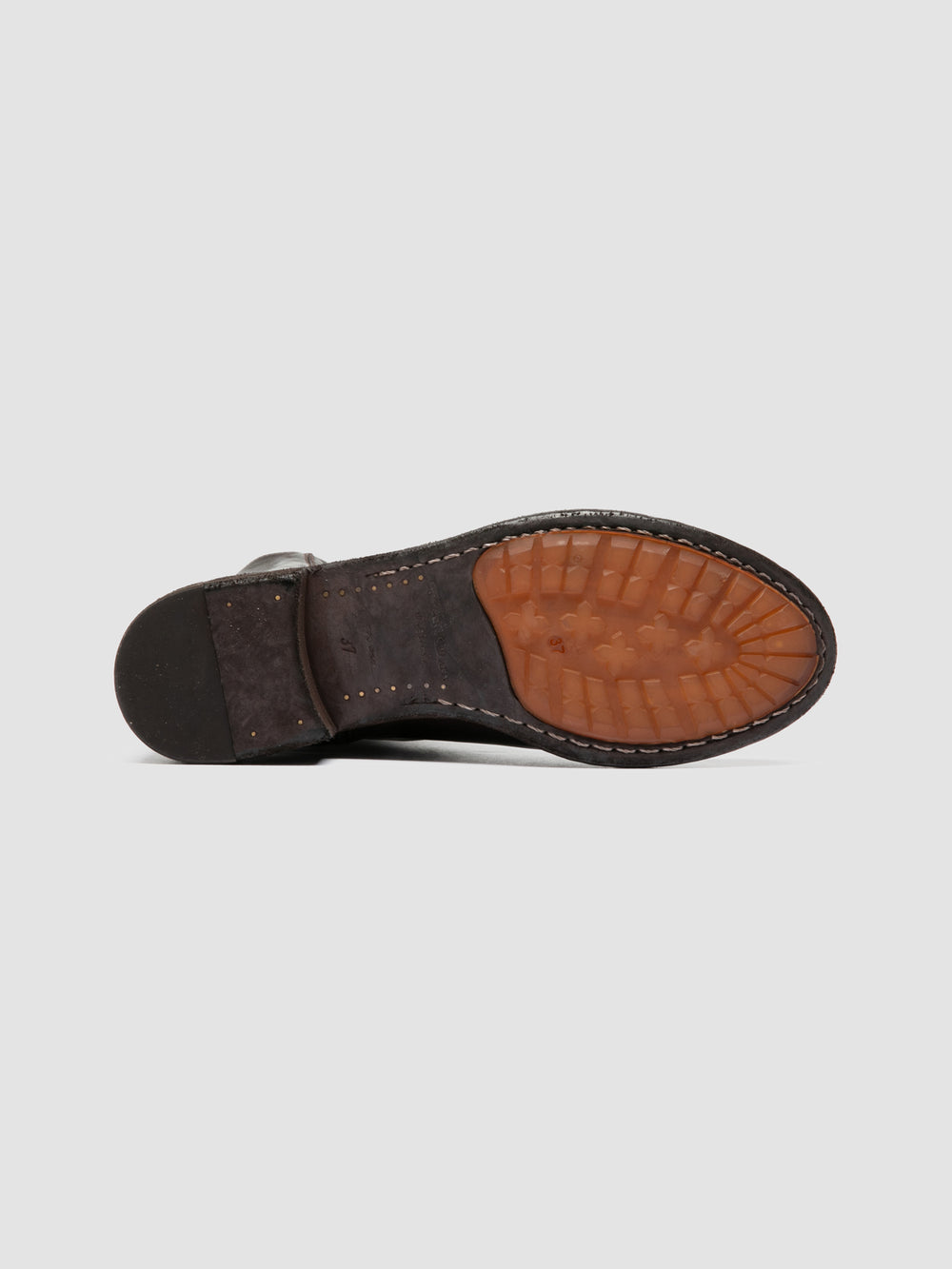 LISON 069 - Brown Leather Zip Boots - Image 5