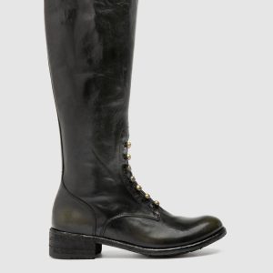 LISON 070 - Brown Leather Zip Boots