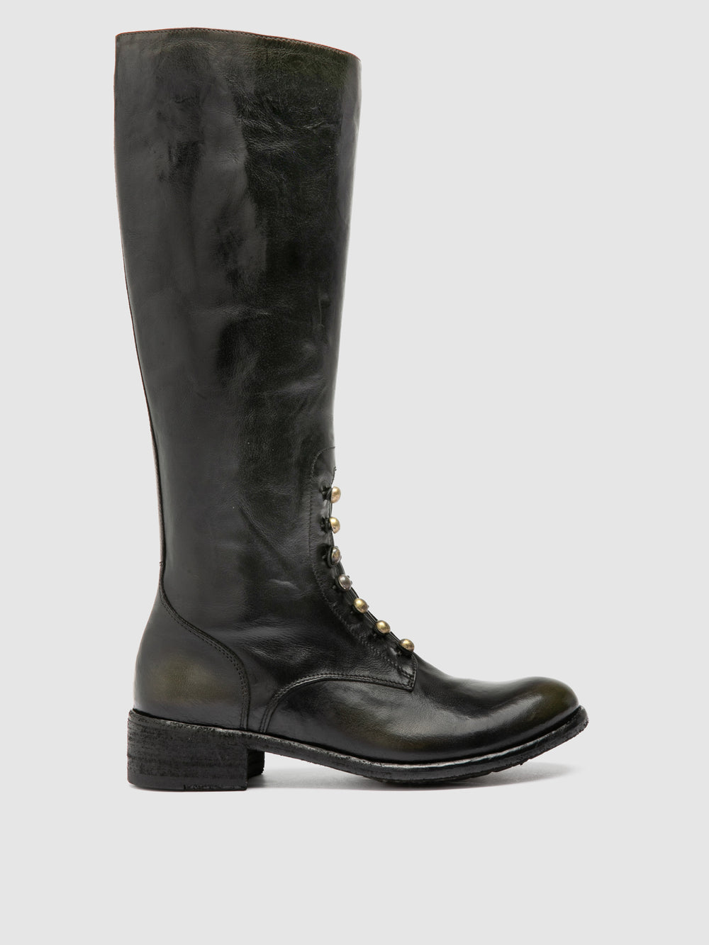 LISON 070 - Brown Leather Zip Boots