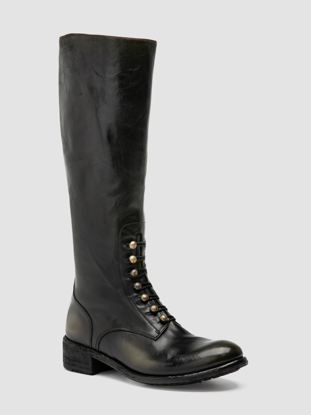 LISON 070 - Brown Leather Zip Boots - Image 3
