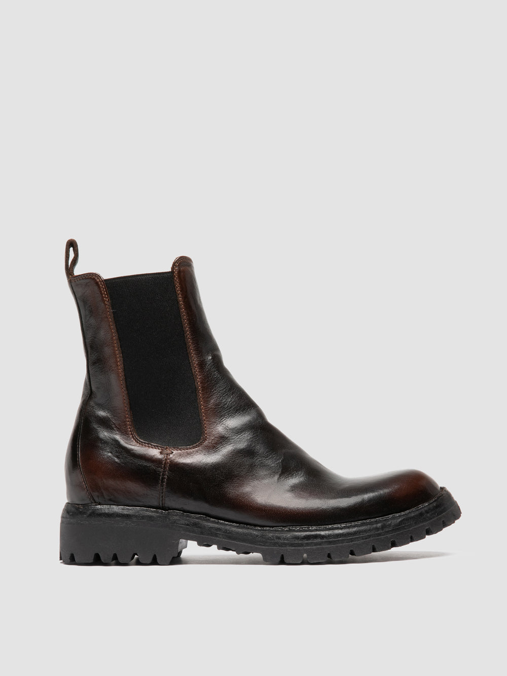 LORAINE 004 - Brown Leather Chelsea Boots