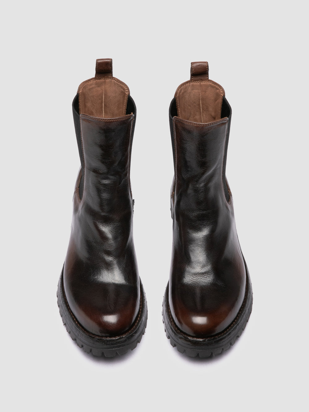 LORAINE 004 - Brown Leather Chelsea Boots - Image 2
