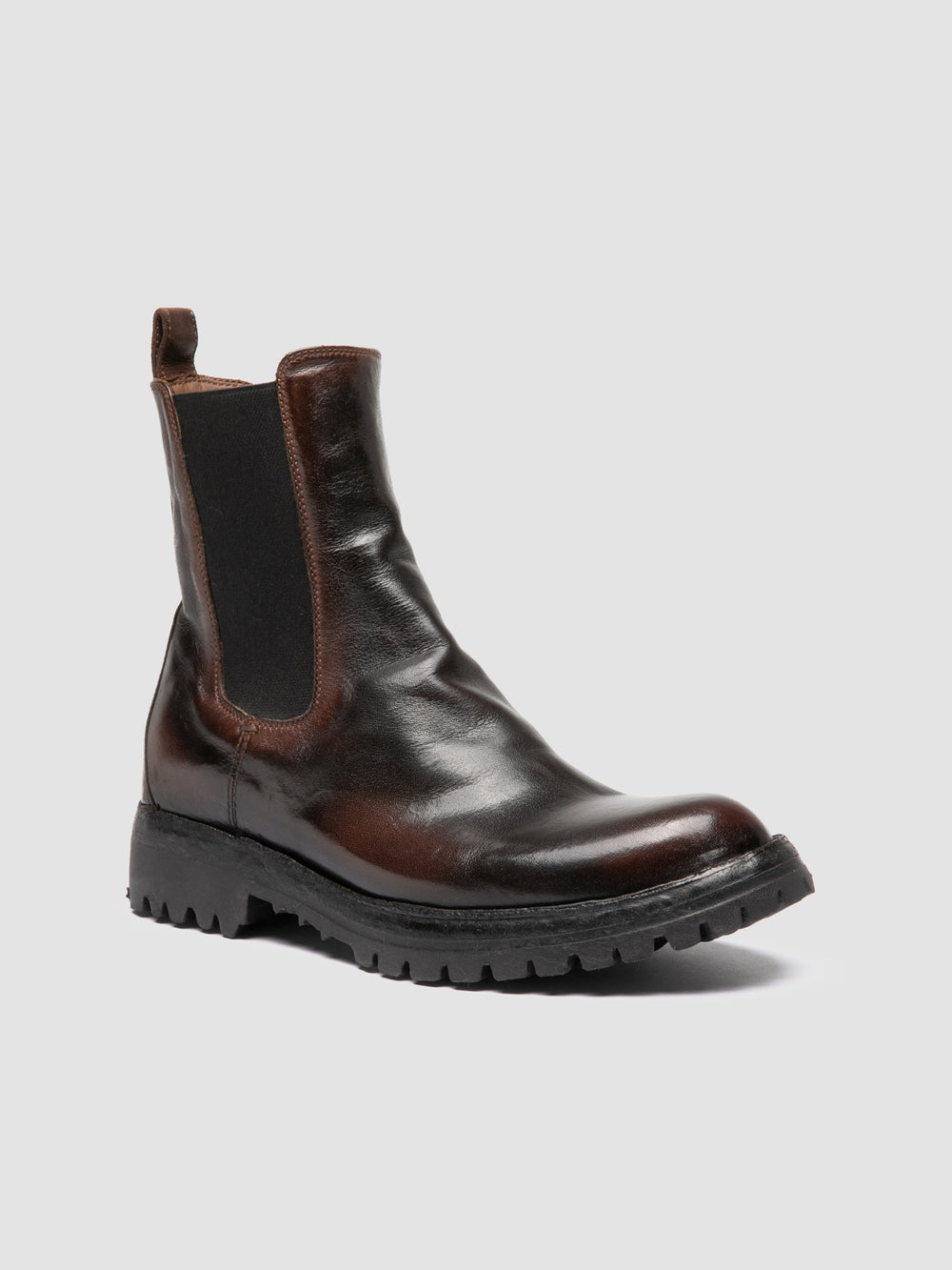 LORAINE 004 - Brown Leather Chelsea Boots - Image 3