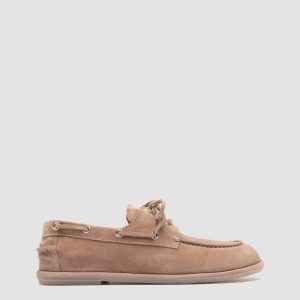 LOVE 101 - Taupe Suede Boat Shoes