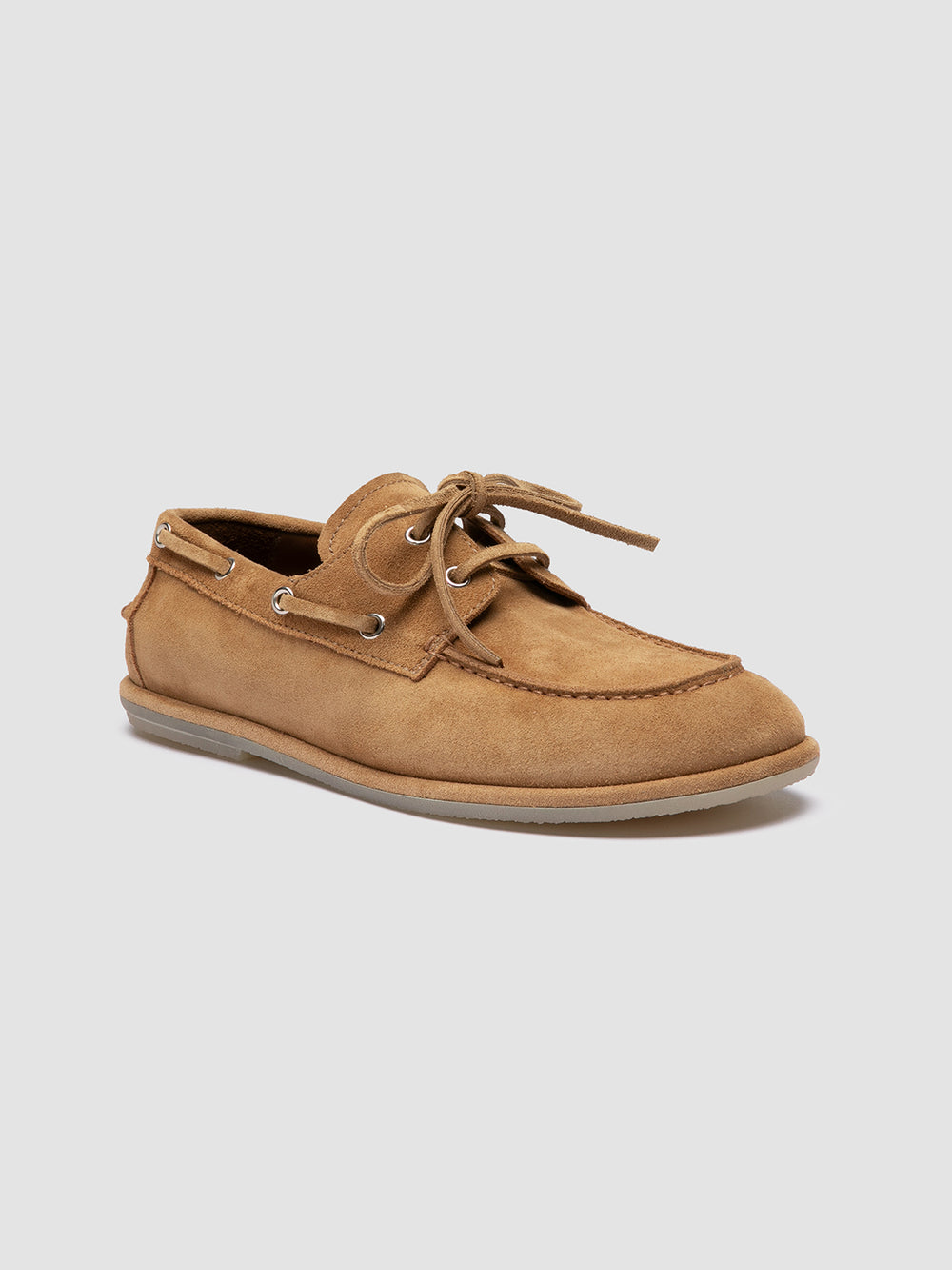 LOVE 101 - Camel Suede Boat Shoes - Image 3