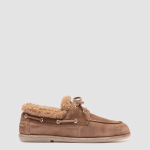 LOVE 103 - Brown Suede Boat Shoes