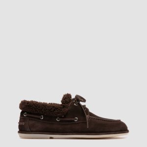 LOVE 103 - Brown Suede Boat Shoes