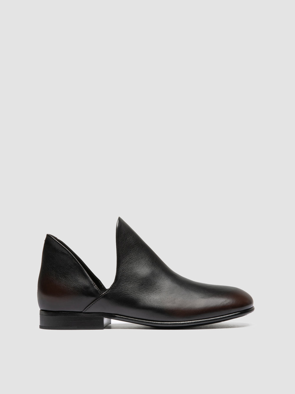 MADGE 003 - Black Leather Pull On Boots
