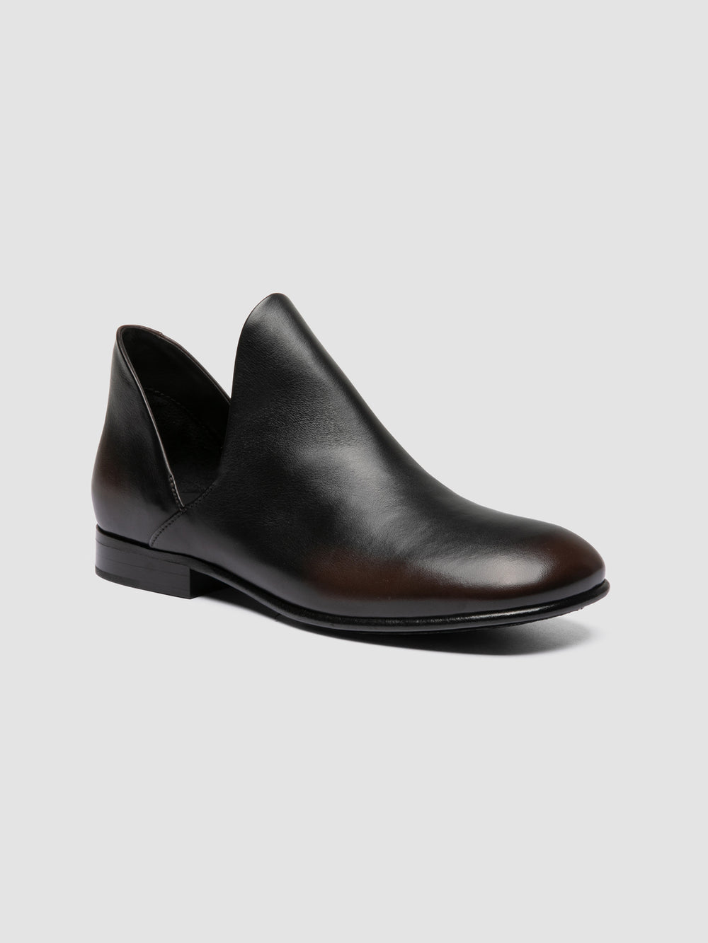 MADGE 003 - Black Leather Pull On Boots - Image 3