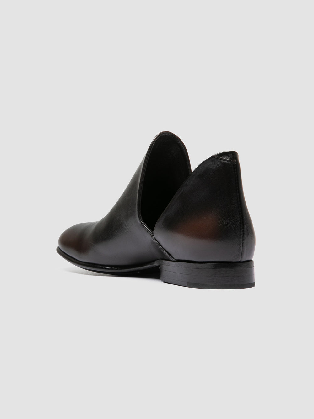 MADGE 003 - Black Leather Pull On Boots - Image 4