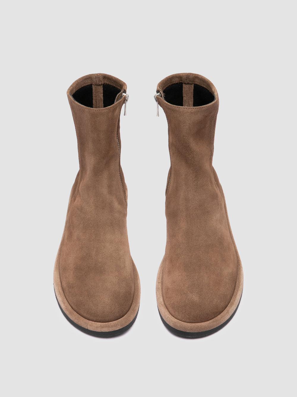 MARJORY 106 - Brown Suede Zipped Boots - Image 2