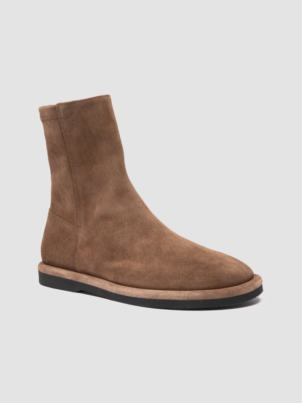 MARJORY 106 - Brown Suede Zipped Boots - Image 3