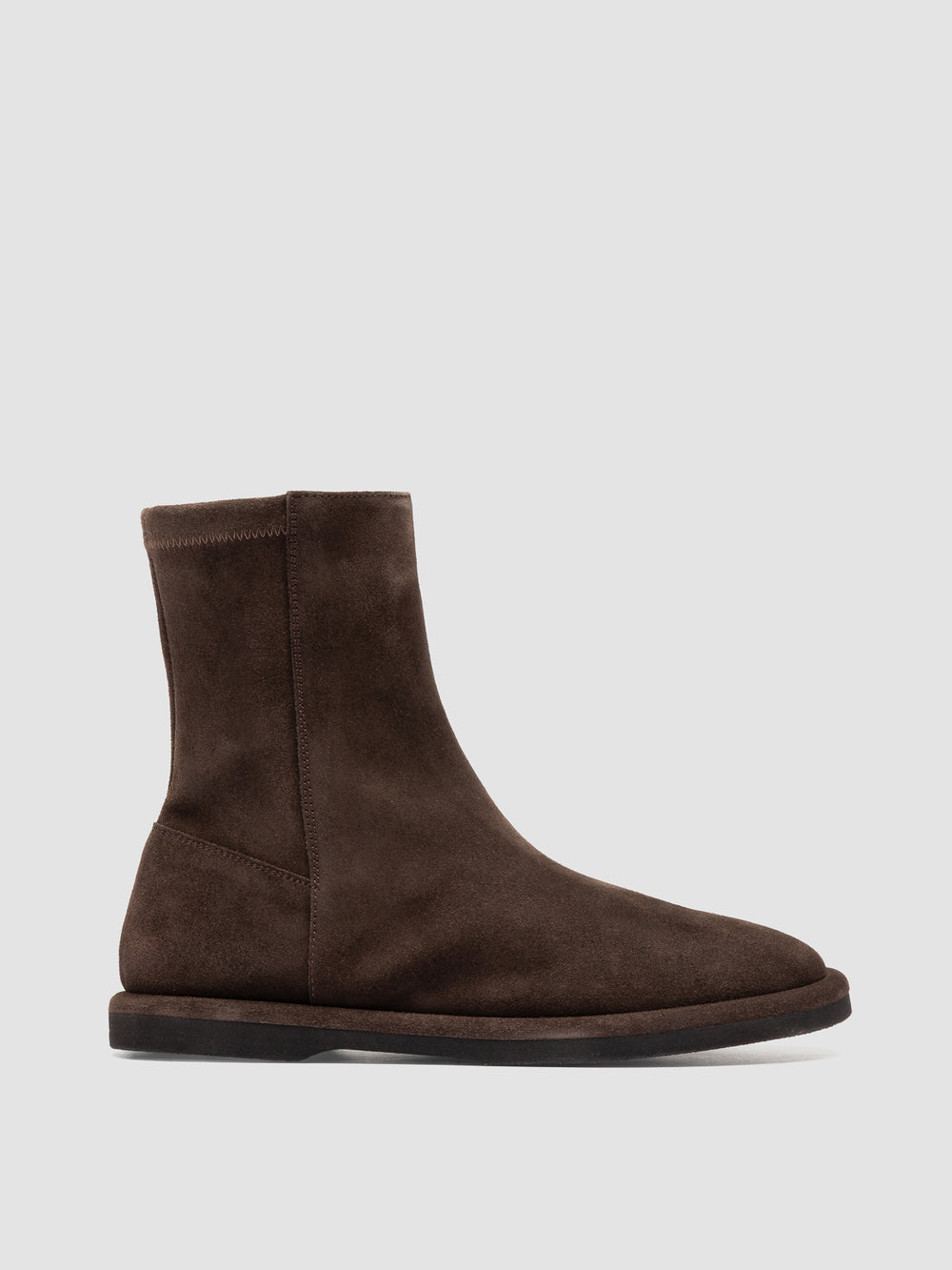 MARJORY 106 - Brown Suede Zipped Boots