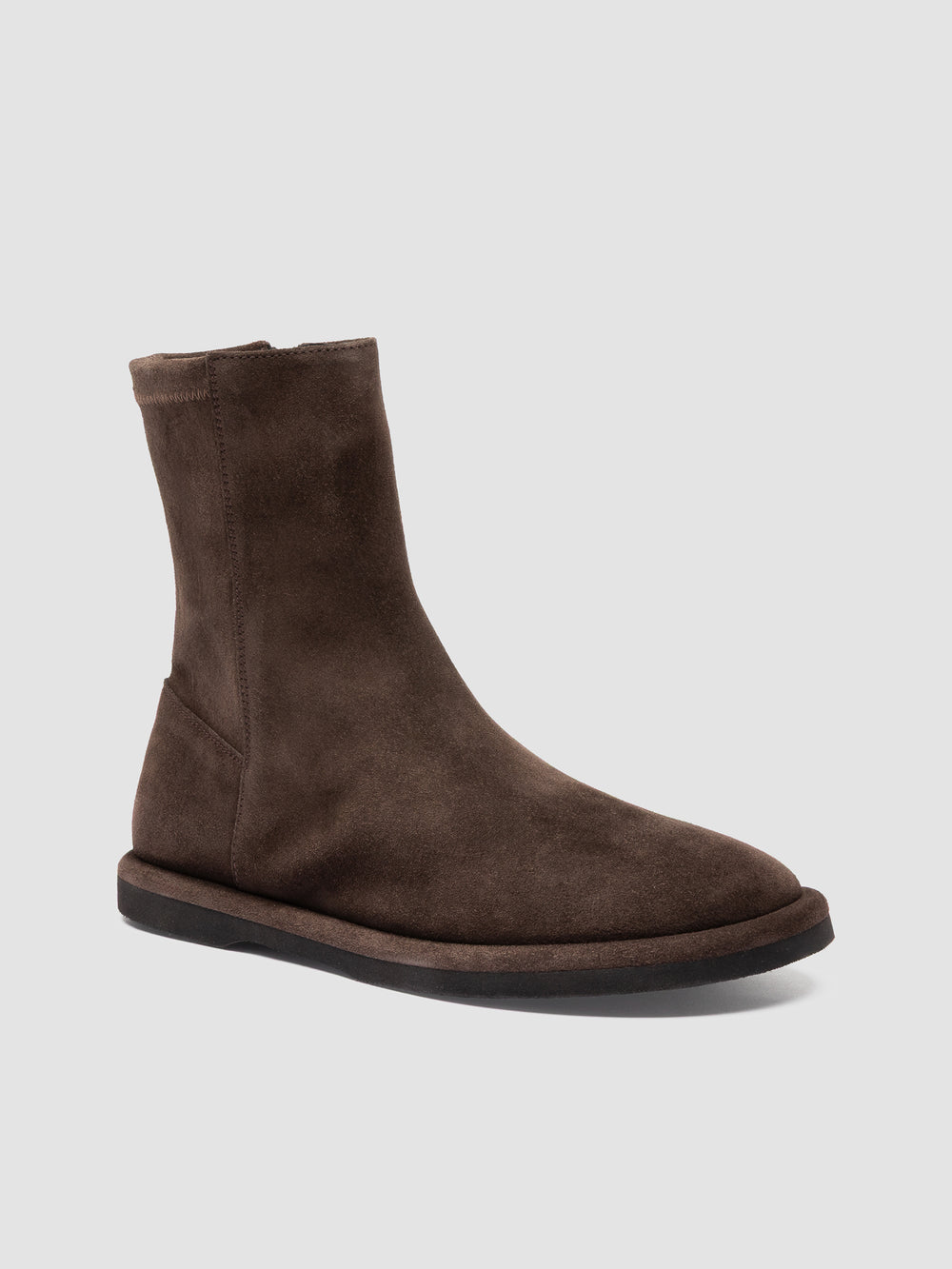 MARJORY 106 - Brown Suede Zipped Boots - Image 3