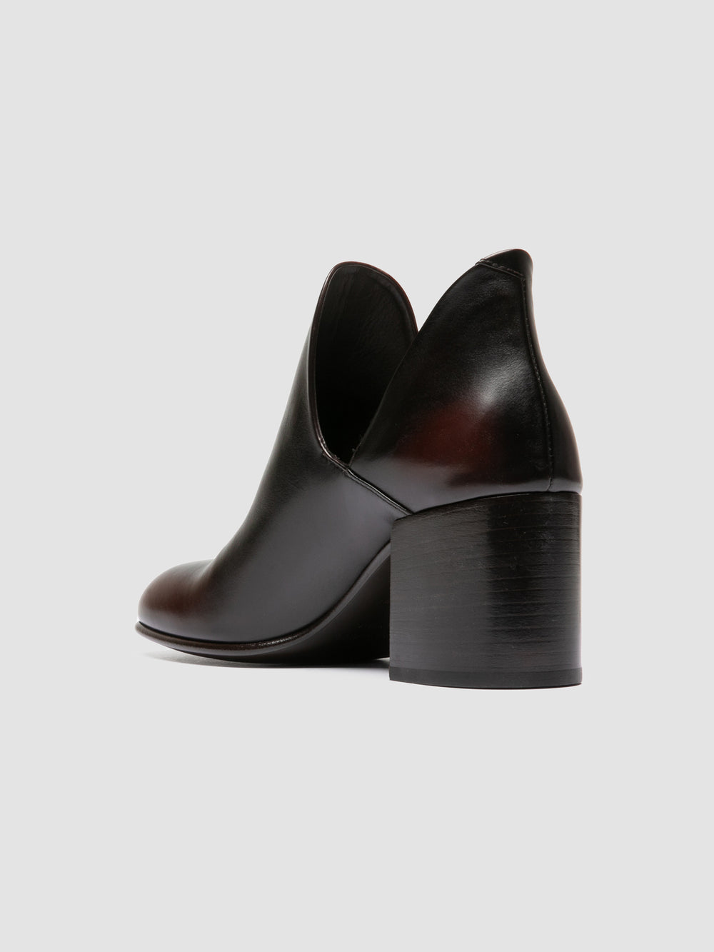 MAYREED 003 - Dark Brown Leather Pull On Boots - Image 5