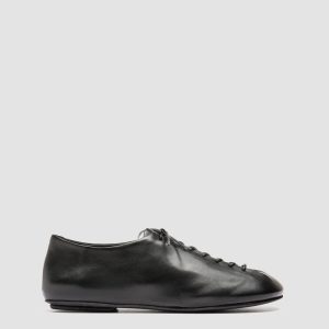 MEREDITH 004 - Black Leather Derby Shoes