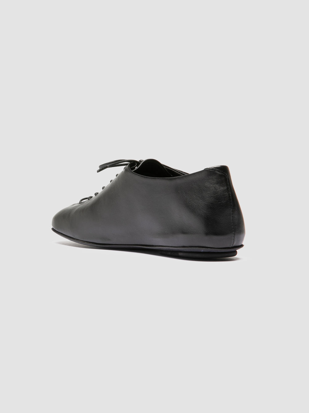 MEREDITH 004 - Black Leather Derby Shoes - Image 4