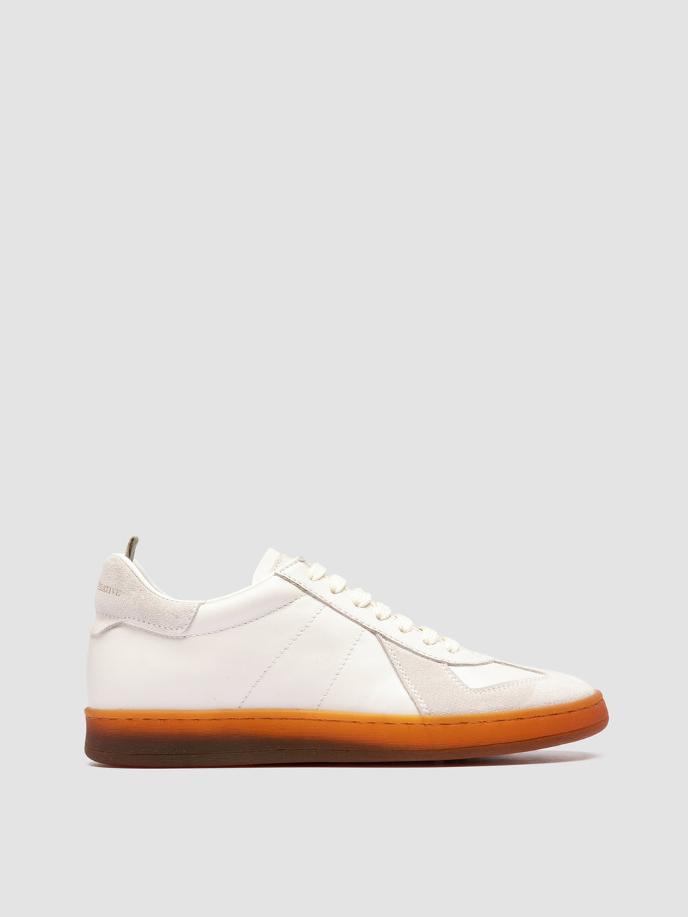 MILITIA 101 - White Leather and Suede Low Top Sneakers