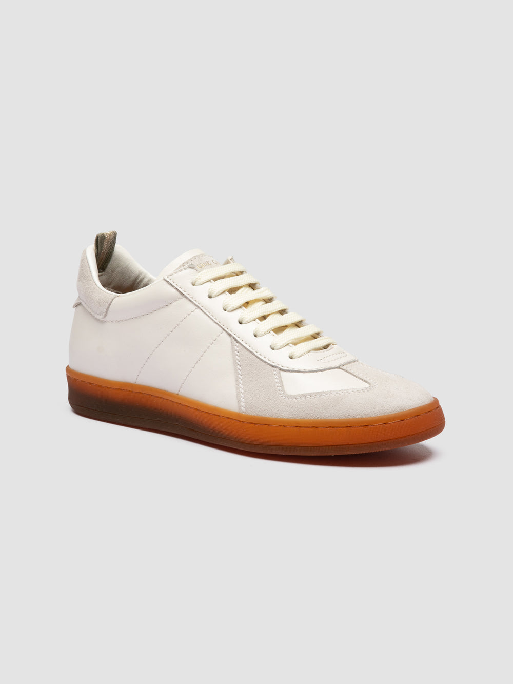 MILITIA 101 - White Leather and Suede Low Top Sneakers - Image 4