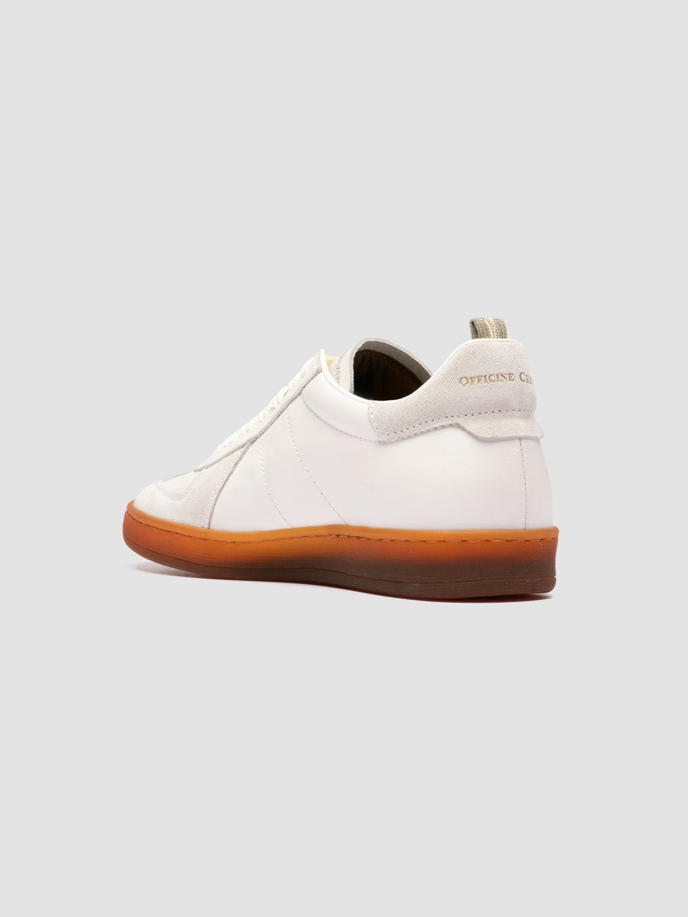 MILITIA 101 - White Leather and Suede Low Top Sneakers - Image 5
