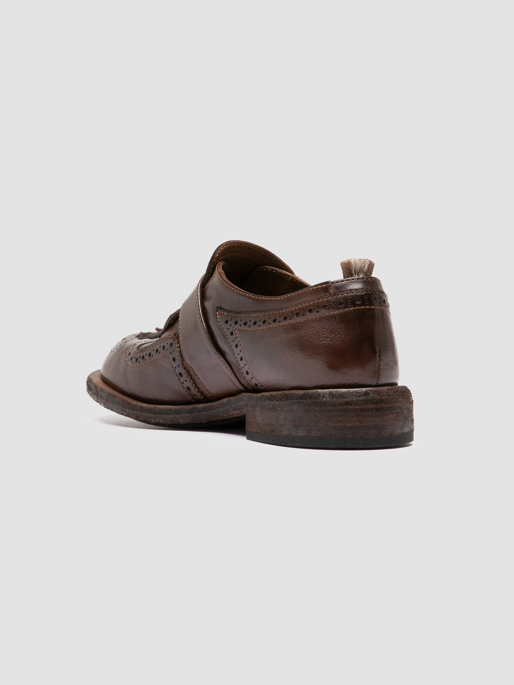 RUGGED 111 - Brown Leather Monk Shoes - Image 5