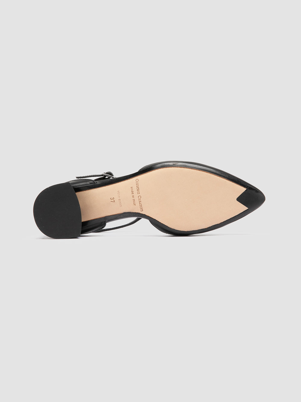 SAGE 103 - Black Leather T-Bar Shoes - Image 5