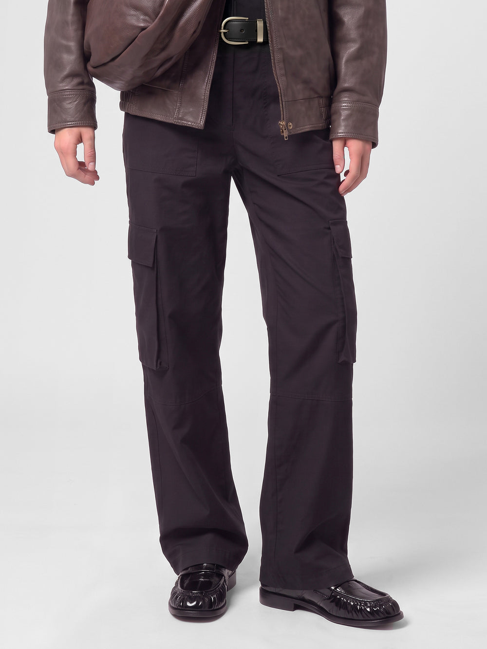 SOLITUDE 107 - Black Leather Penny Loafers - Image 2