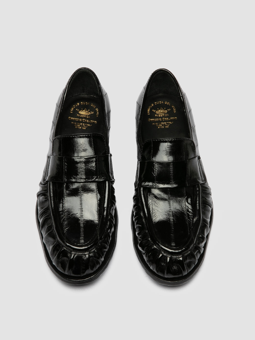 SOLITUDE 107 - Black Leather Penny Loafers - Image 3