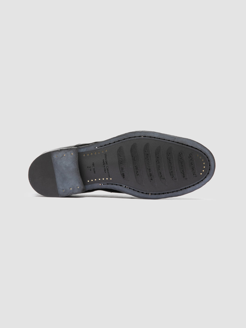 SOLITUDE 107 - Black Leather Penny Loafers - Image 6