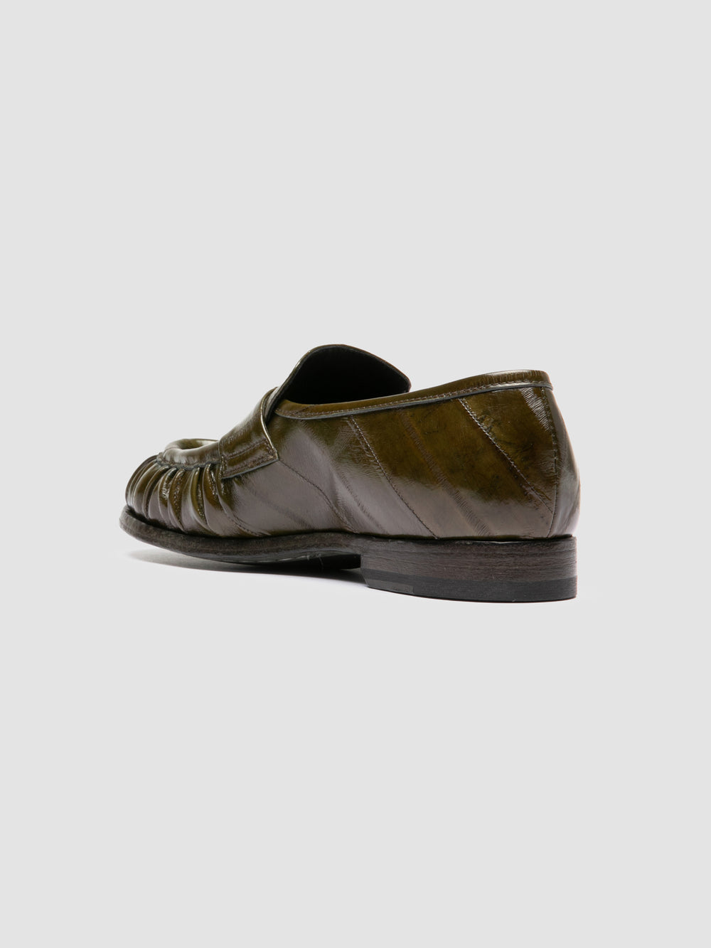 SOLITUDE 107 - Green Leather Penny Loafers - Image 4
