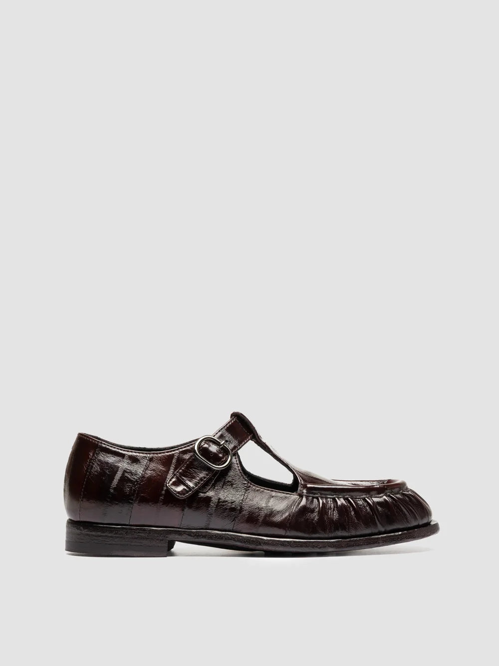 SOLITUDE 115 - Brown Leather T-Bar Shoes