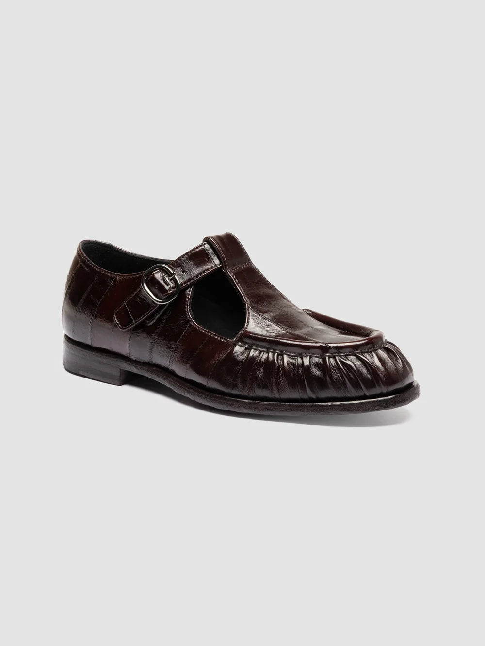 SOLITUDE 115 - Brown Leather T-Bar Shoes - Image 4